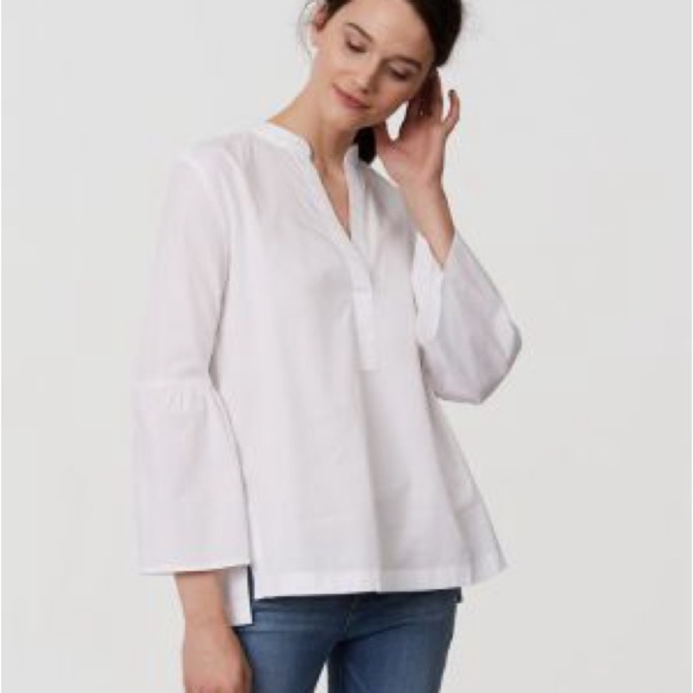 Loft White Women's Blouse. Size Medium
